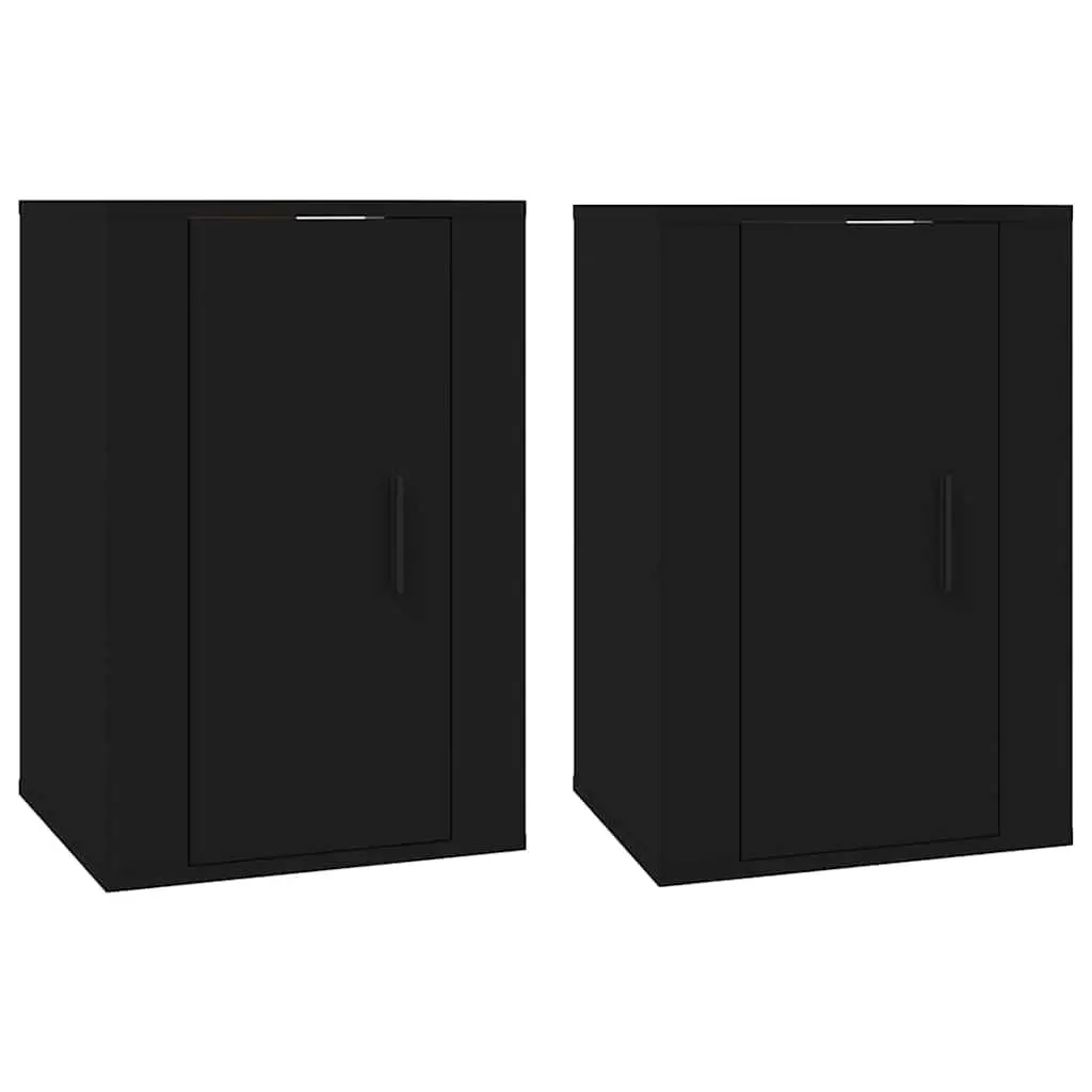 Black Wall Mounted TV Cabinet for Storage