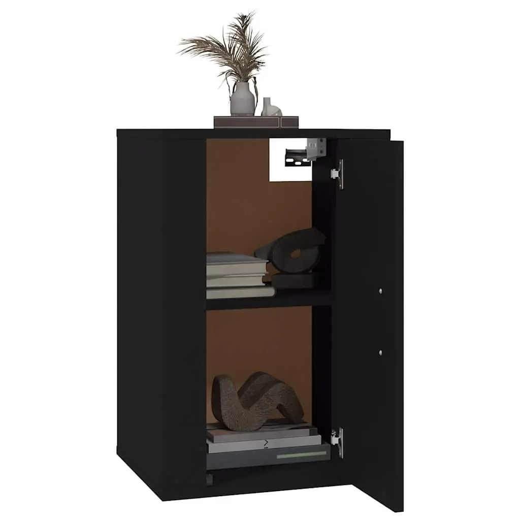 Black Wall Mounted TV Cabinet for Storage