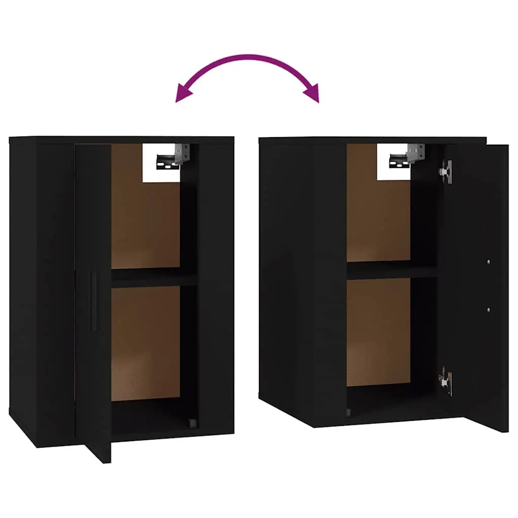 Black Wall Mounted TV Cabinet for Storage