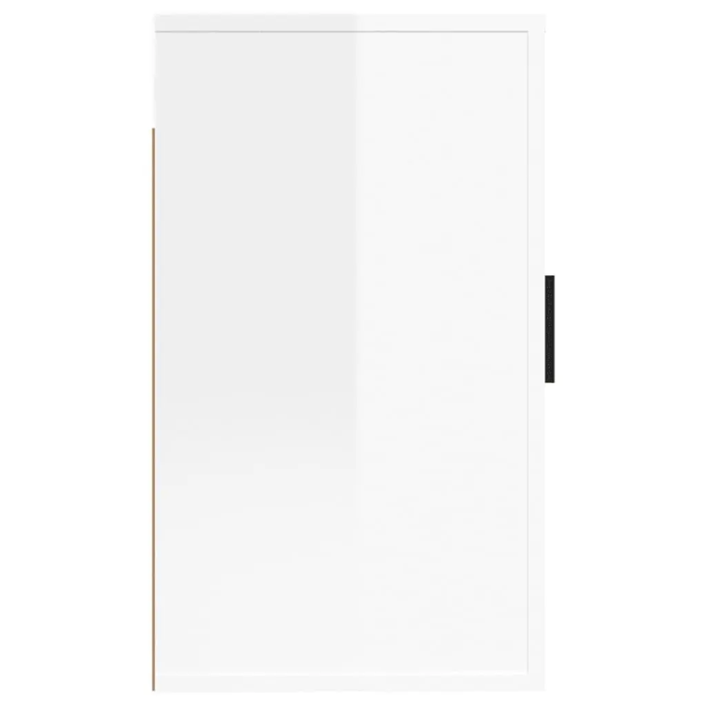 Wall Mounted TV Cabinet White High Gloss 40x34.5x60cm Engineered Wood