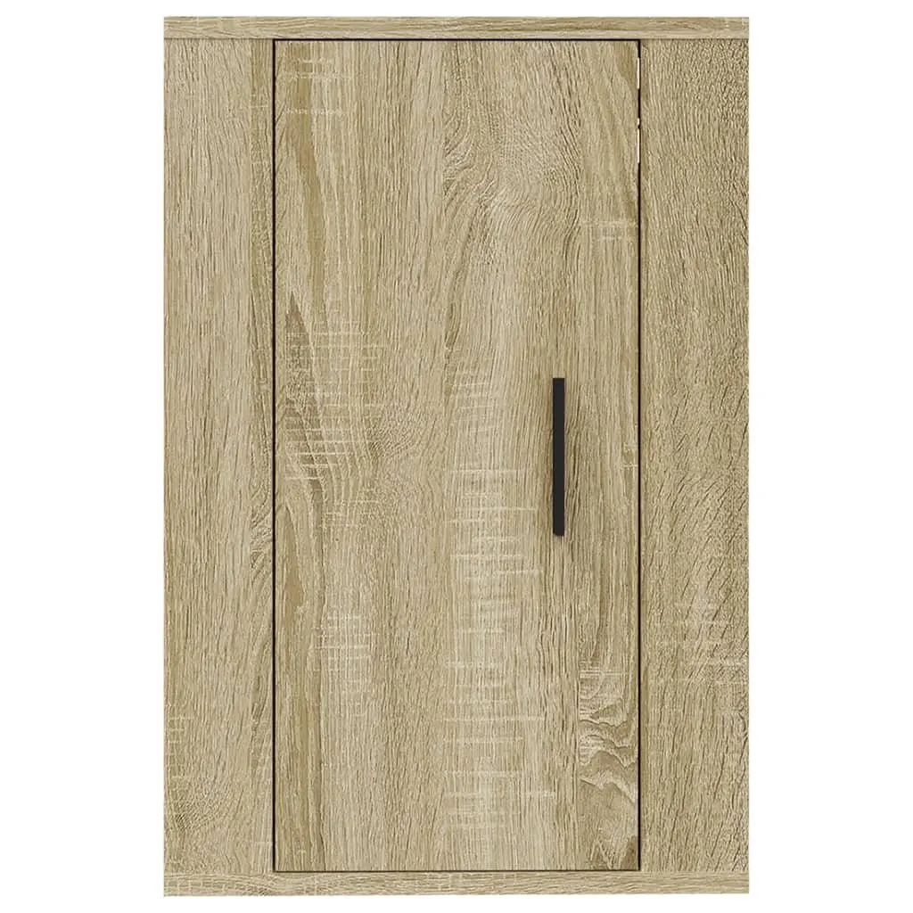 Sonoma Oak Wall Mounted TV Cabinet 2 Pieces