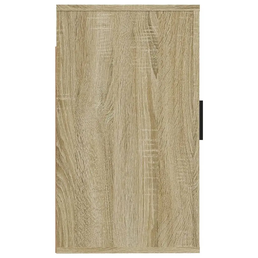 Sonoma Oak Wall Mounted TV Cabinet 2 Pieces