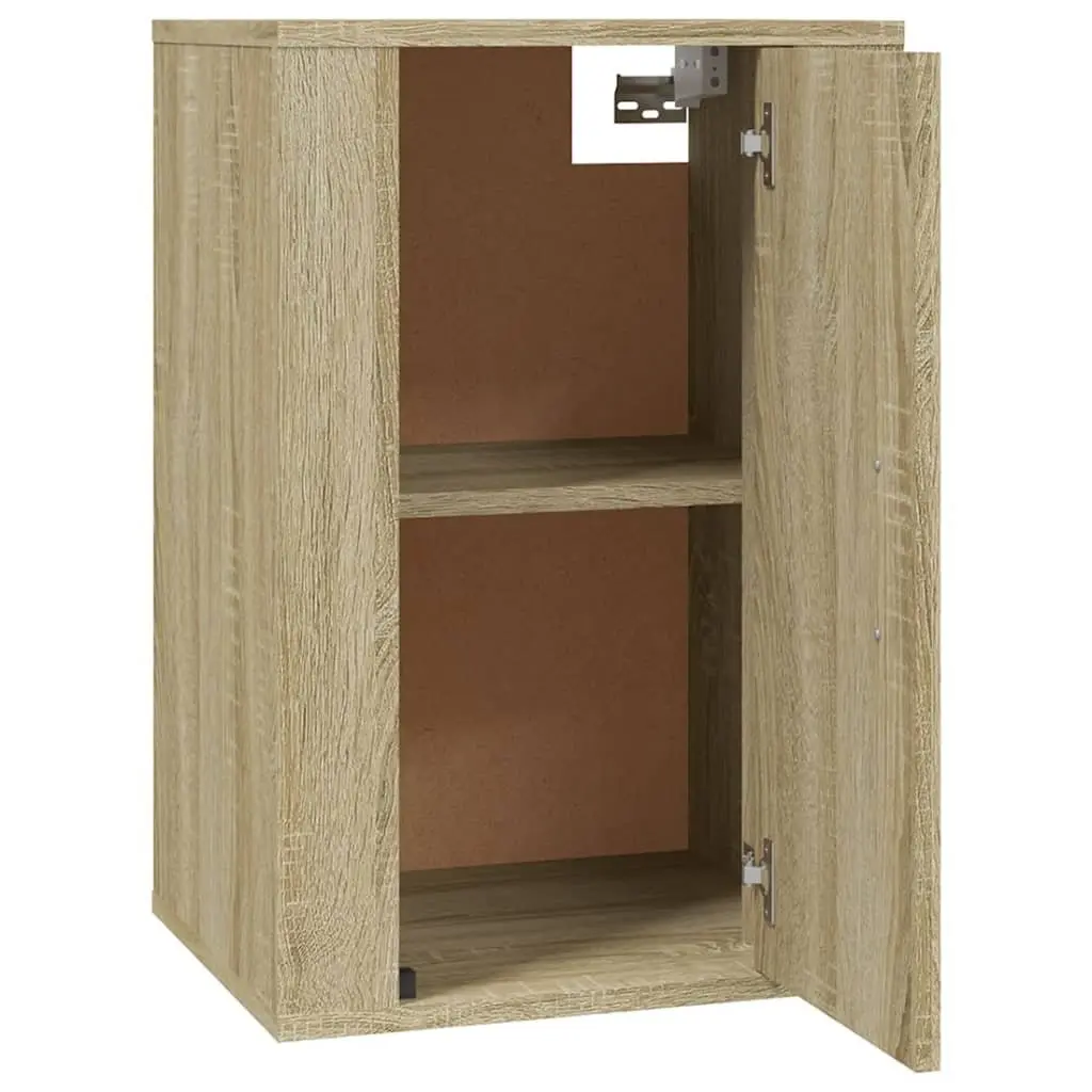 Sonoma Oak Wall Mounted TV Cabinet 2 Pieces