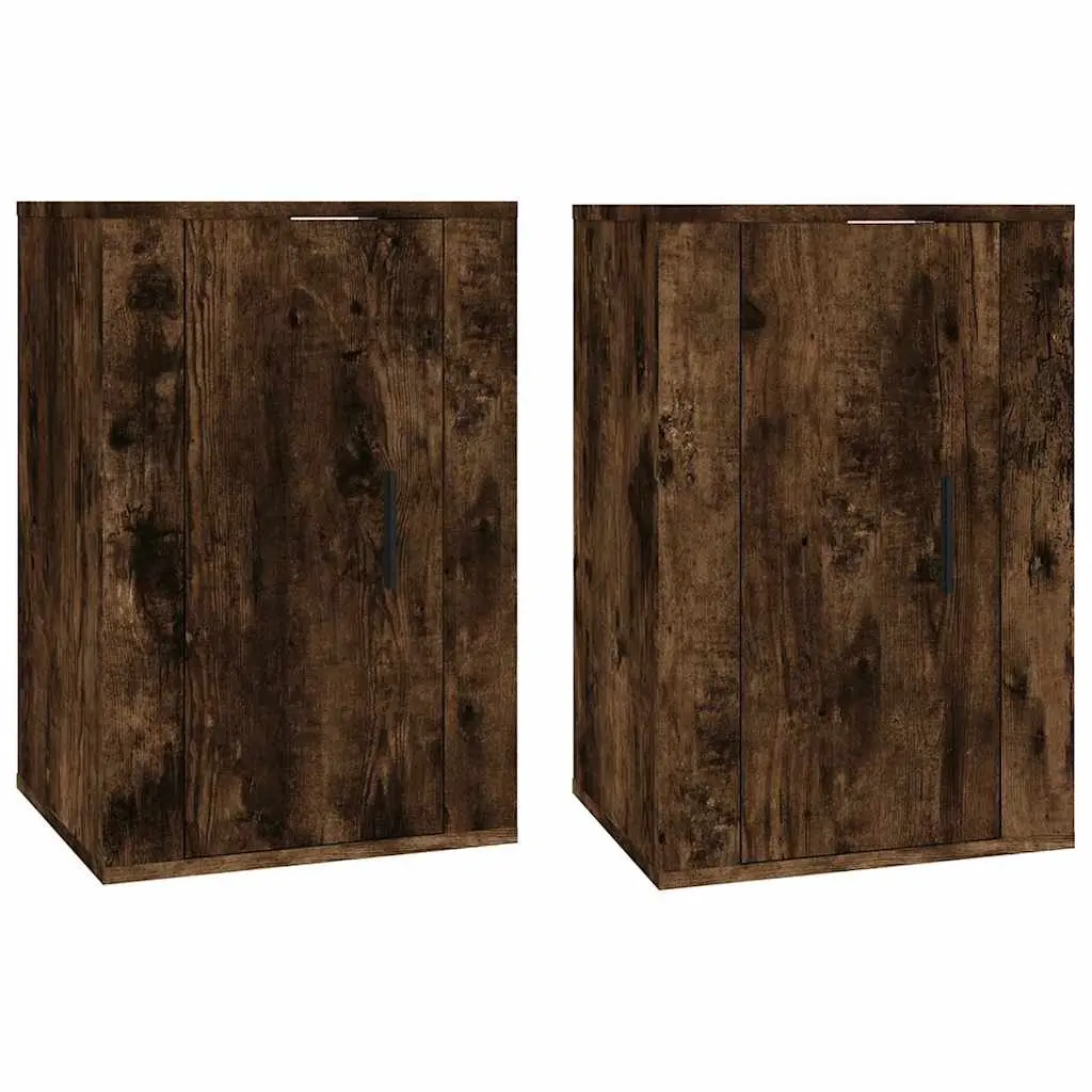 Wall Mounted TV Cabinet Brown 40x34.5x60cm Engineered Wood Storage Unit