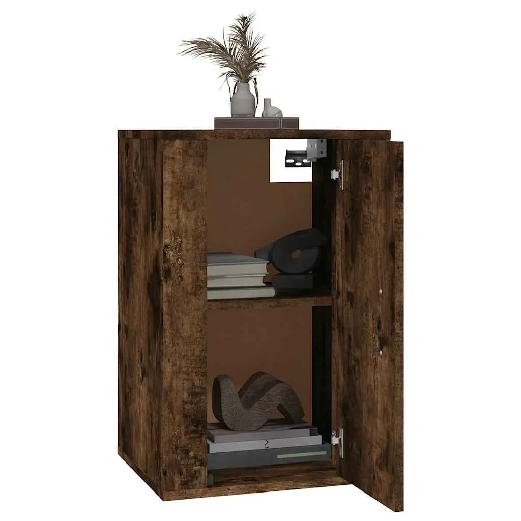 Wall Mounted TV Cabinet Brown 40x34.5x60cm Engineered Wood Storage Unit