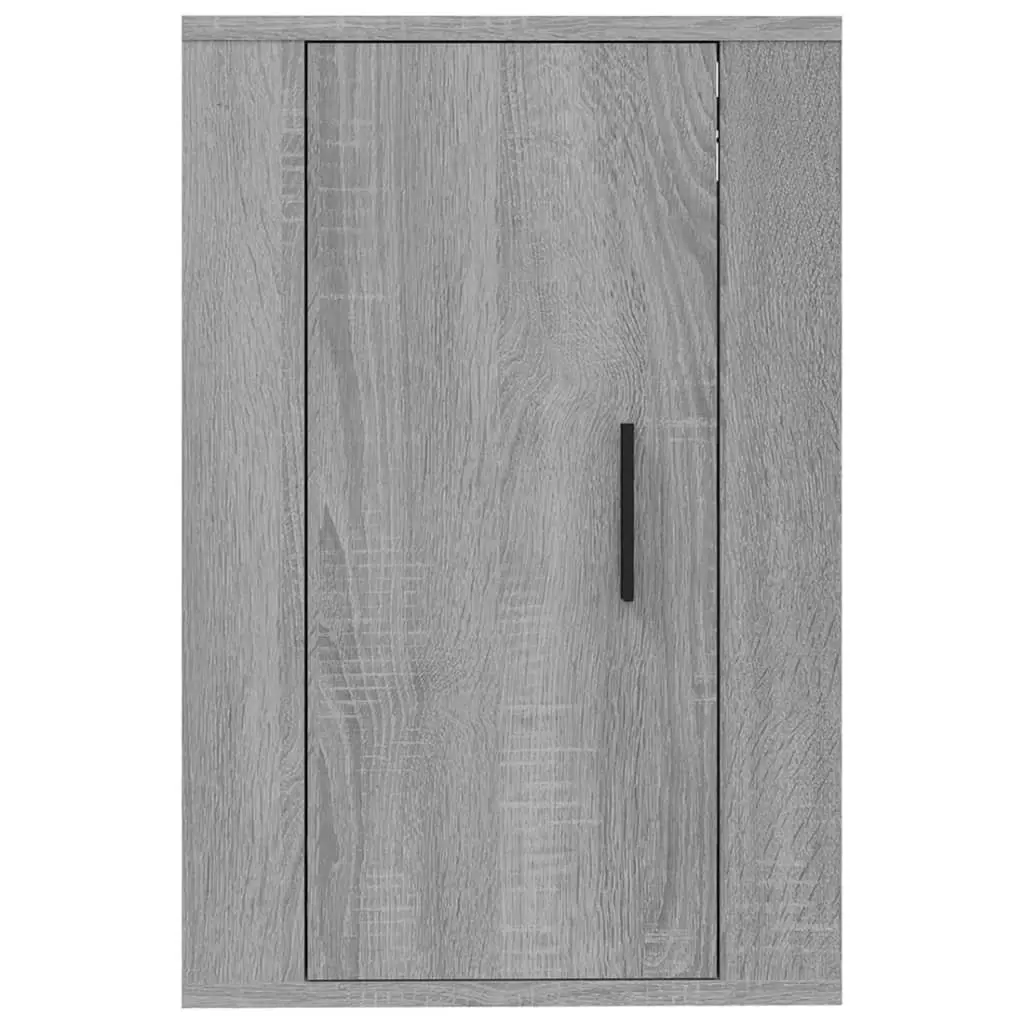 Wall Mounted TV Cabinet Grey Sonoma Storage Unit Engineered Wood 40 x 34.5 x 60 cm