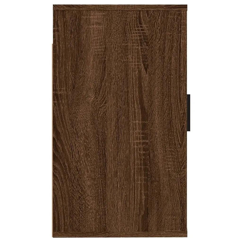 Wall Mounted TV Cabinet Brown Oak 40x34.5x60 cm Engineered Wood Storage Unit