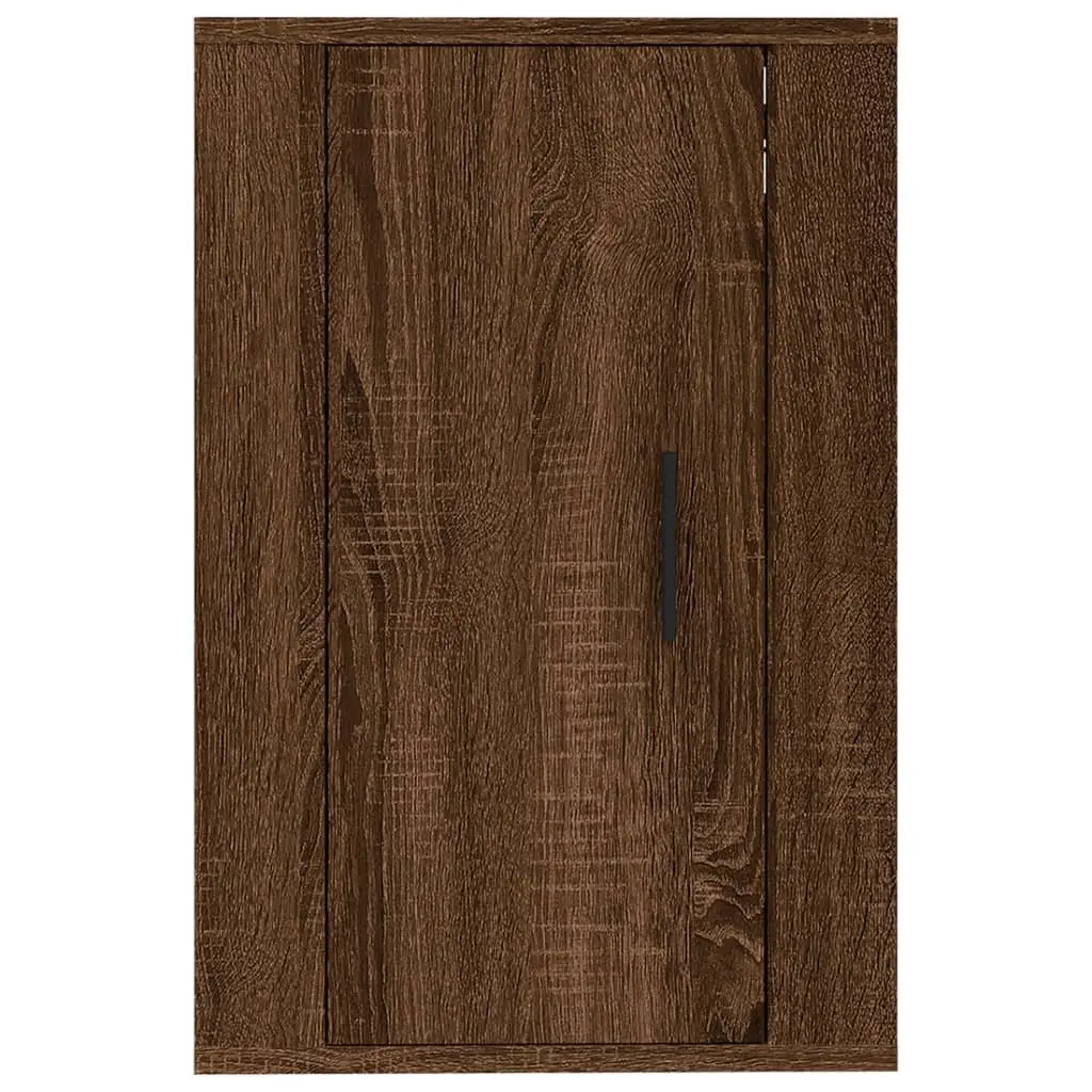 Wall Mounted TV Cabinet Brown Oak Storage Unit 40 x 34.5 x 60 cm Engineered Wood