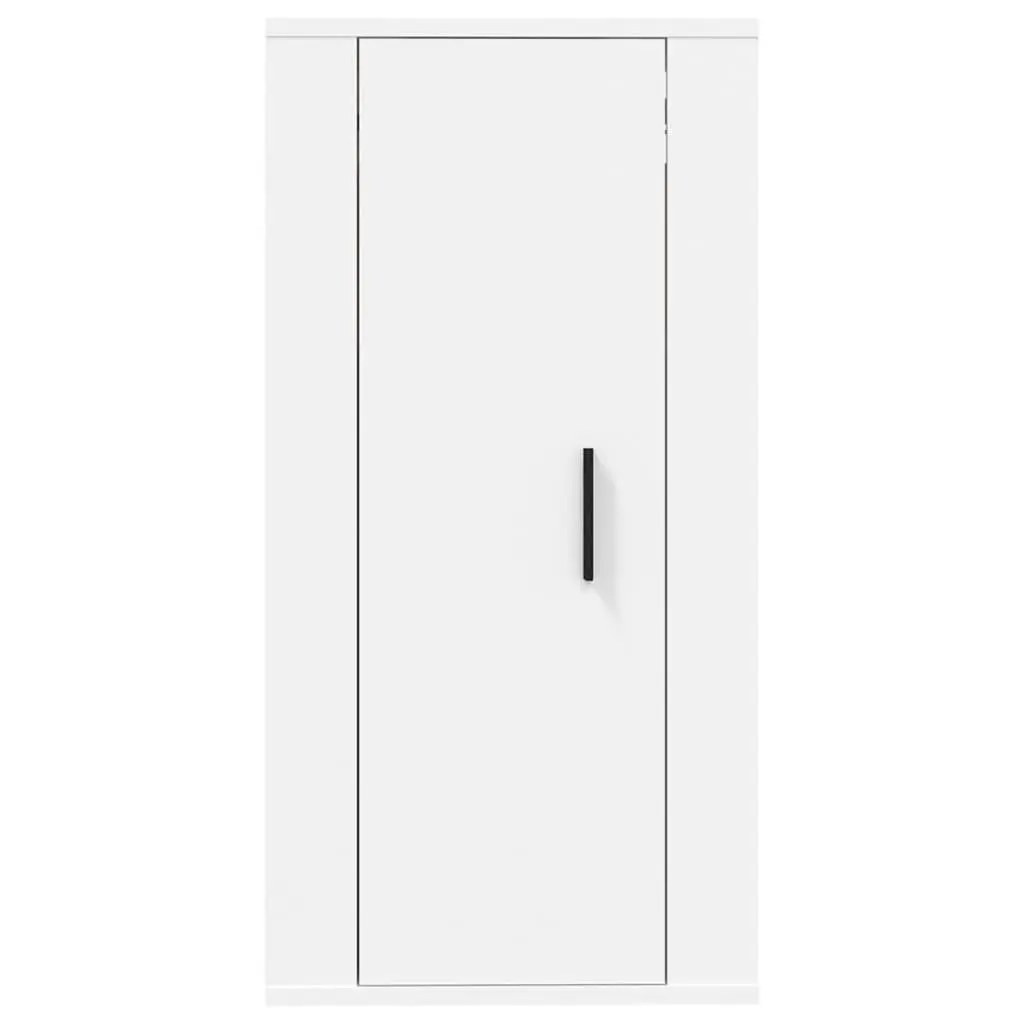 Wall Mounted TV Cabinet White 40x34.5x80cm Engineered Wood Storage Unit