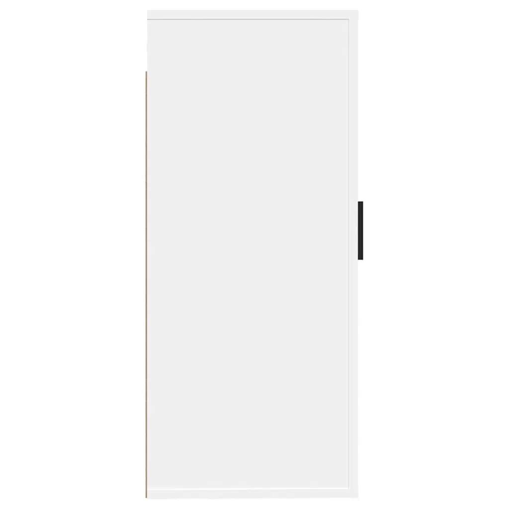 Wall Mounted TV Cabinet White 40x34.5x80cm Engineered Wood Storage Unit