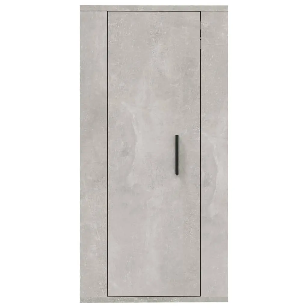 Wall Mounted TV Cabinet Grey Engineered Wood 3 Compartments 40 x 34.5 x 80 cm