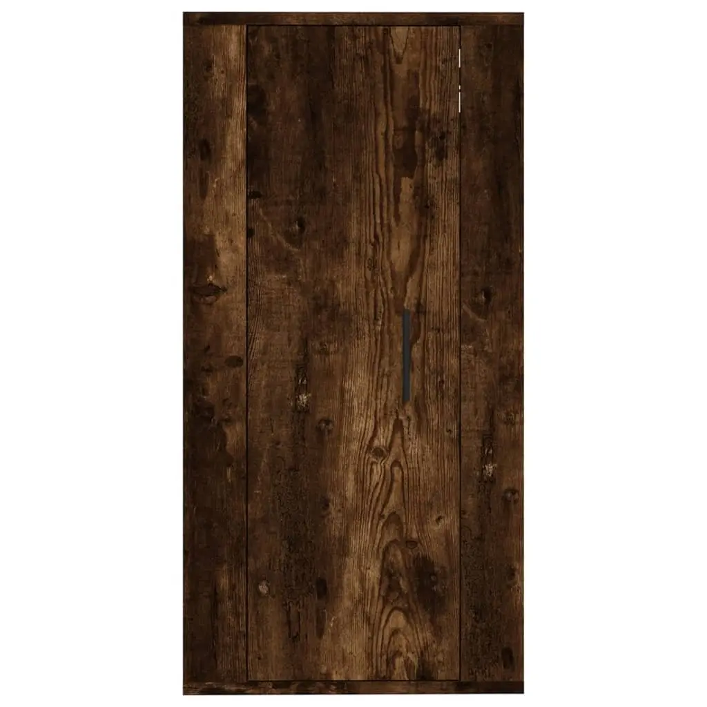 Wall Mounted TV Cabinet Storage Unit Brown Engineered Wood 40x34.5x80 cm