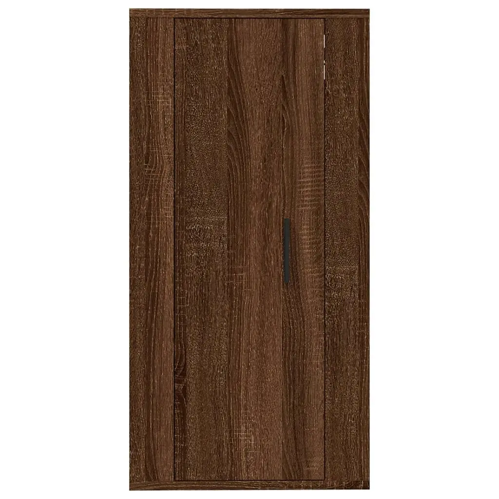 Wall Mounted TV Cabinet Brown Oak 40x34.5x80 cm Engineered Wood