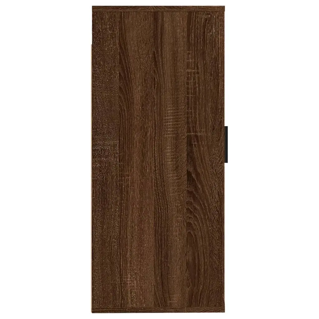 Wall Mounted TV Cabinet Brown Oak 40x34.5x80 cm Engineered Wood