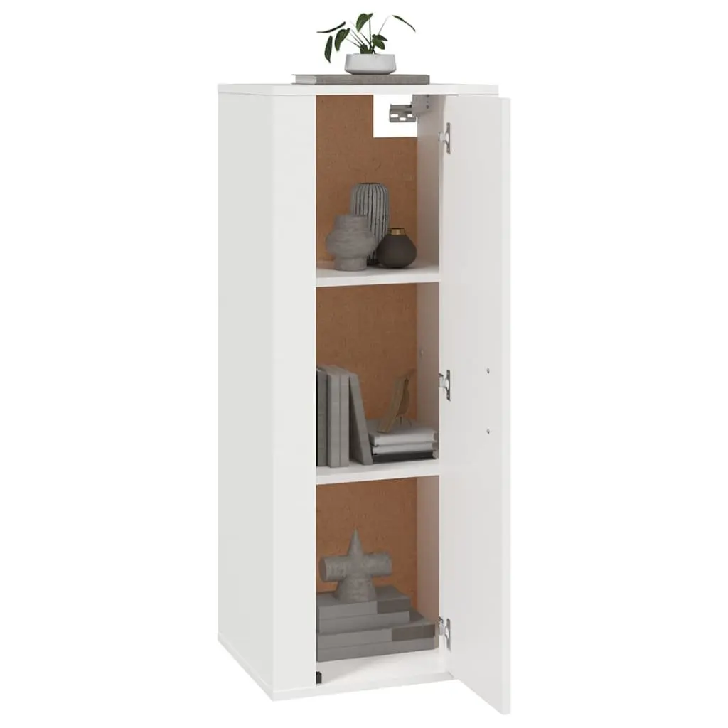 Wall Mounted TV Cabinet White Engineered Wood 40x34.5x100cm