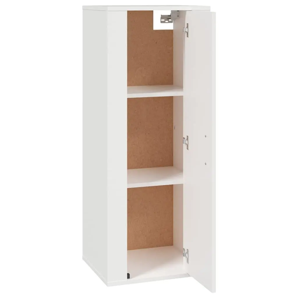 Wall Mounted TV Cabinet White Engineered Wood 40x34.5x100cm