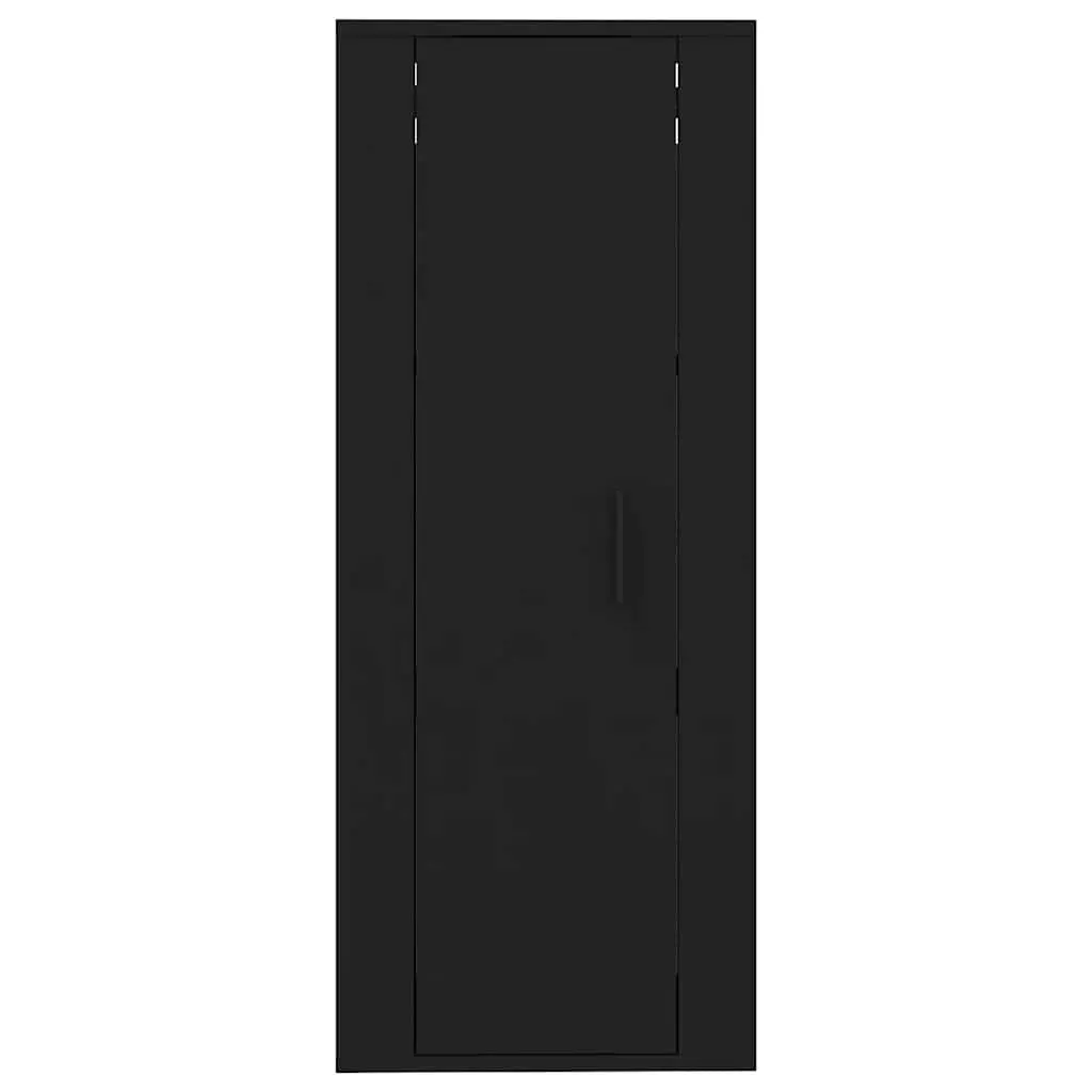 Wall Mounted TV Cabinet Black 40x34.5x100 cm Engineered Wood Media Storage Unit