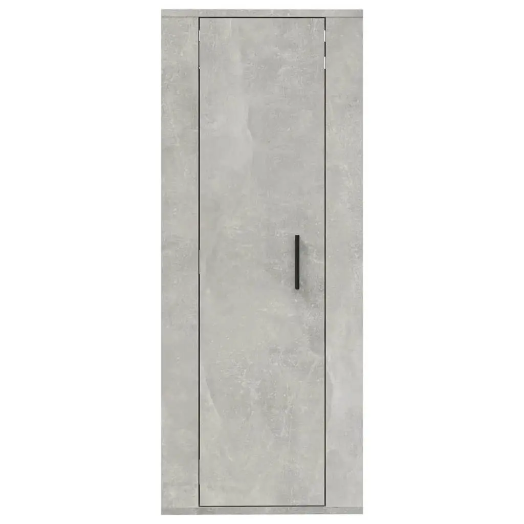 Wall Mounted TV Cabinet Grey 40x34.5x100cm Engineered Wood Media Storage Unit 3 Compartment