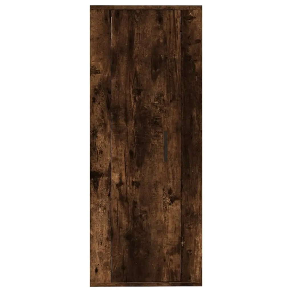 Engineered Wood Wall Mounted Media Unit Storage Brown 40x34.5x100cm