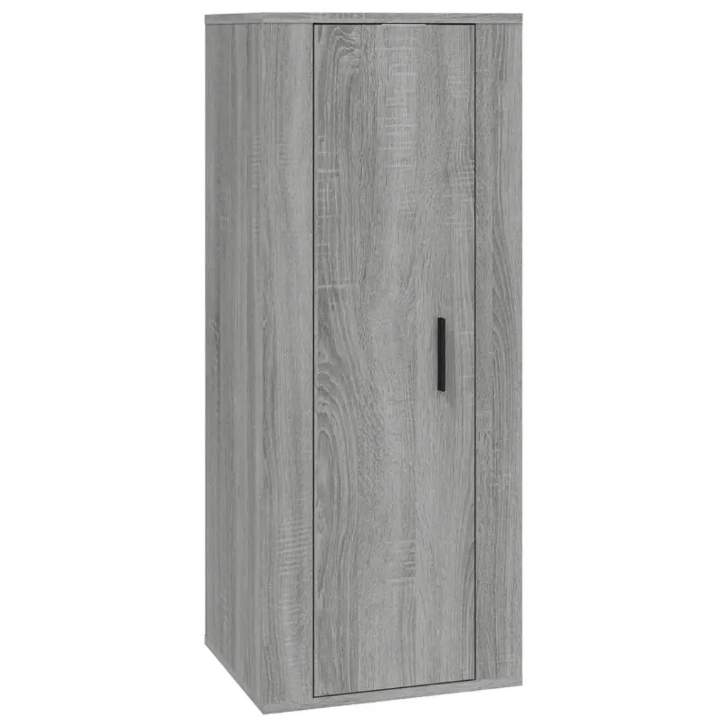 Wall Mounted TV Cabinet Grey Sonoma 40x34.5x100cm Engineered Wood Storage Unit Media Stand