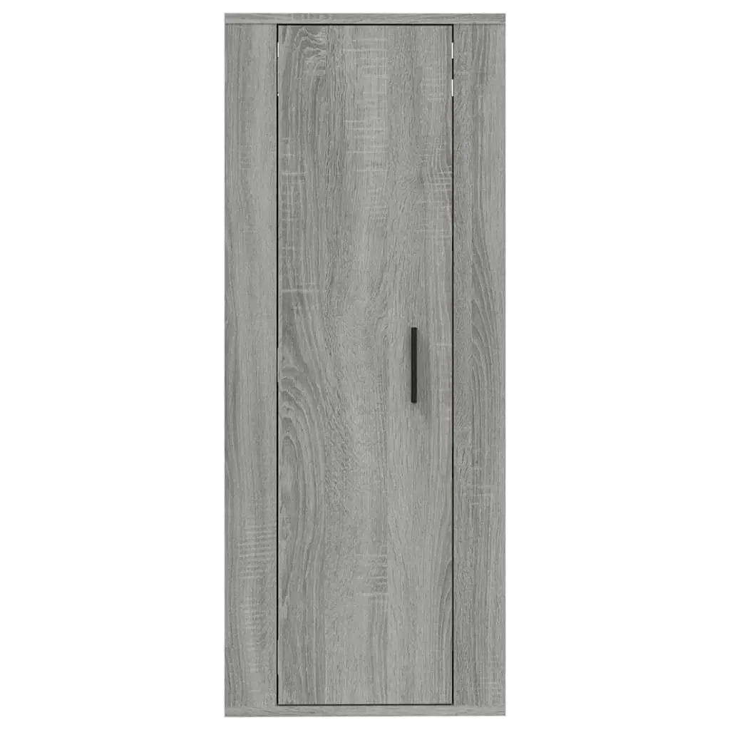 Wall Mounted TV Cabinet Grey Sonoma 40x34.5x100cm Engineered Wood Storage Unit Media Stand