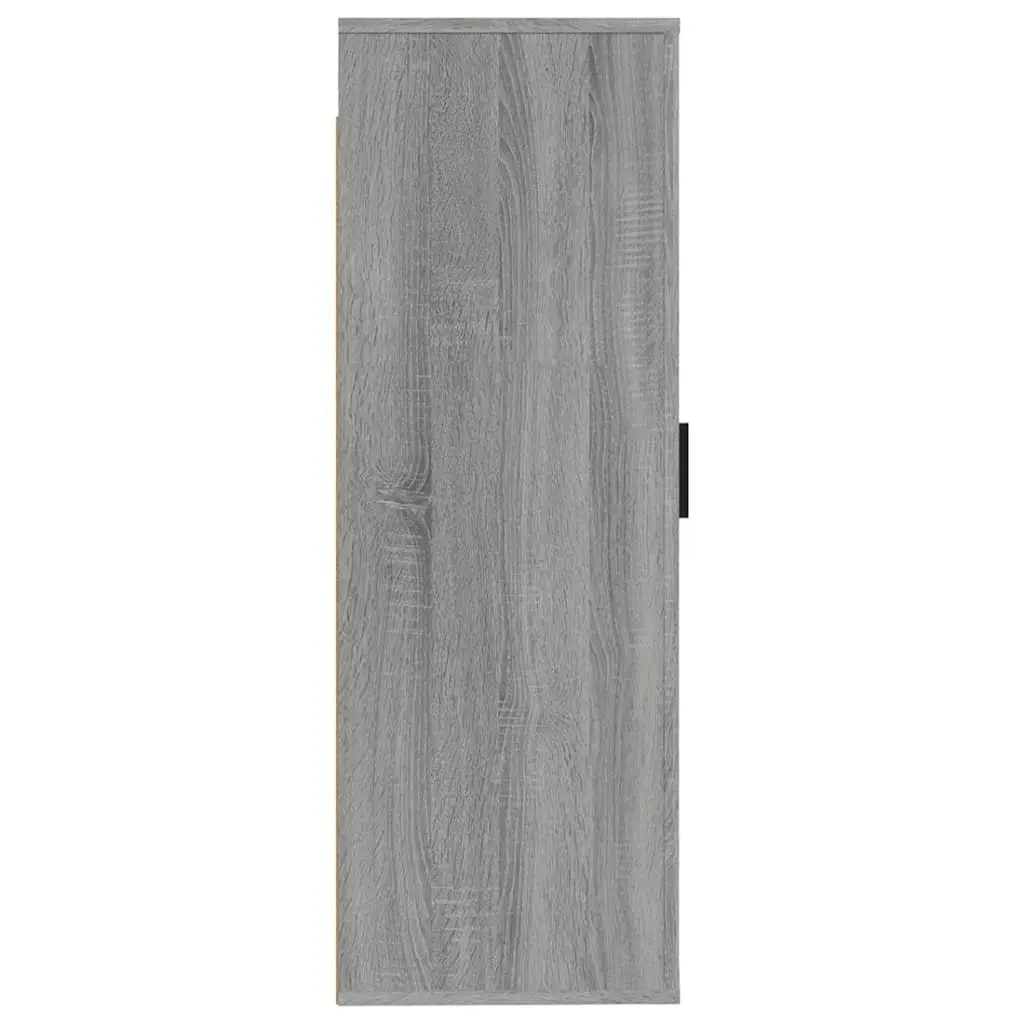 Wall Mounted TV Cabinet Grey Sonoma 40x34.5x100cm Engineered Wood Storage Unit Media Stand