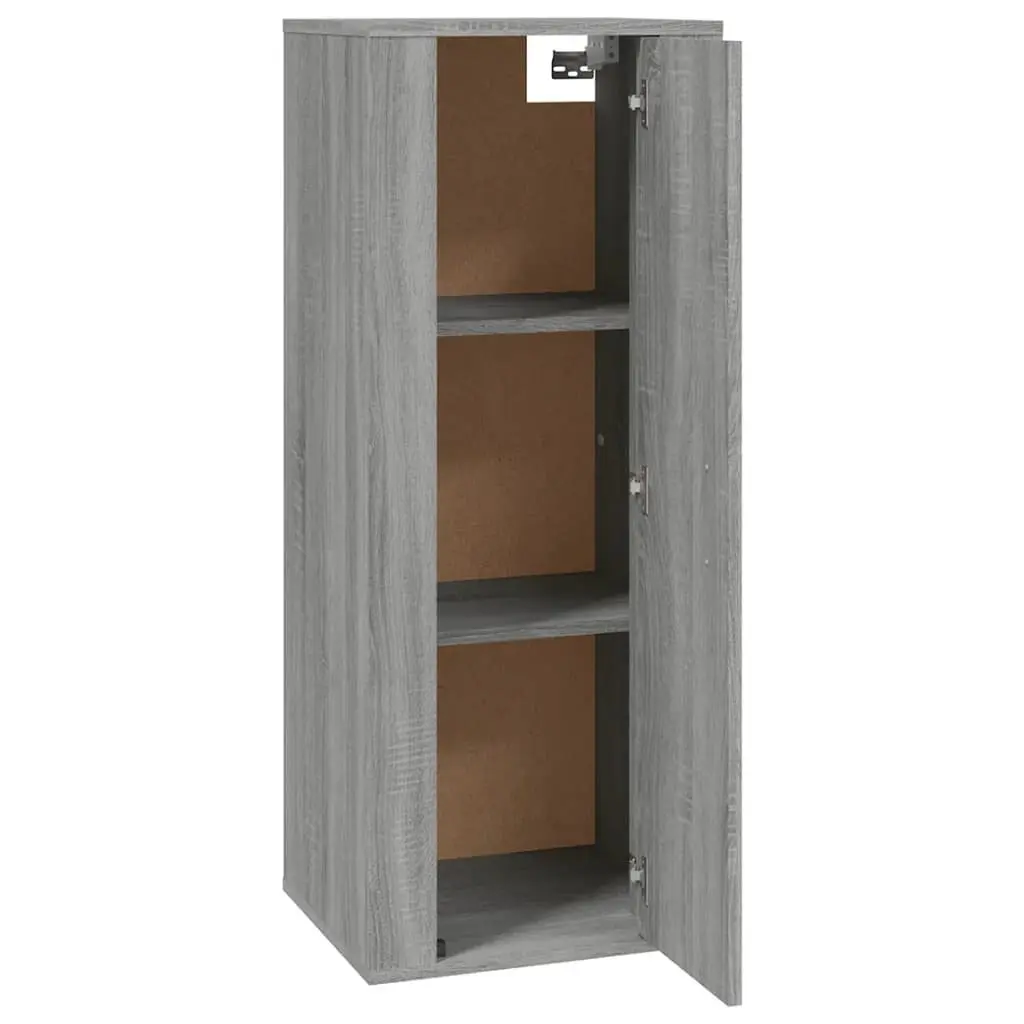 Wall Mounted TV Cabinet Grey Sonoma 40x34.5x100cm Engineered Wood Storage Unit Media Stand