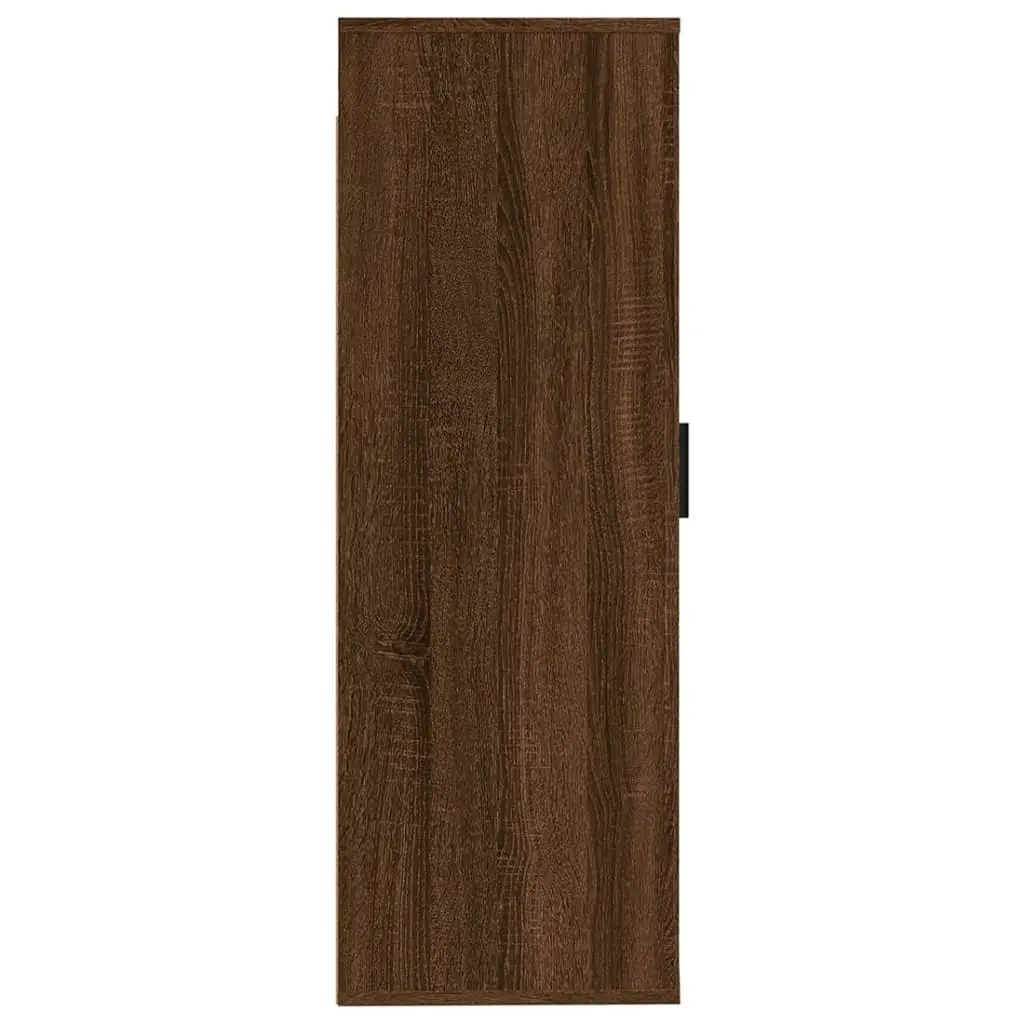 Wall Mounted TV Cabinet Brown Oak 40x34.5x100cm Engineered Wood Media Storage Unit