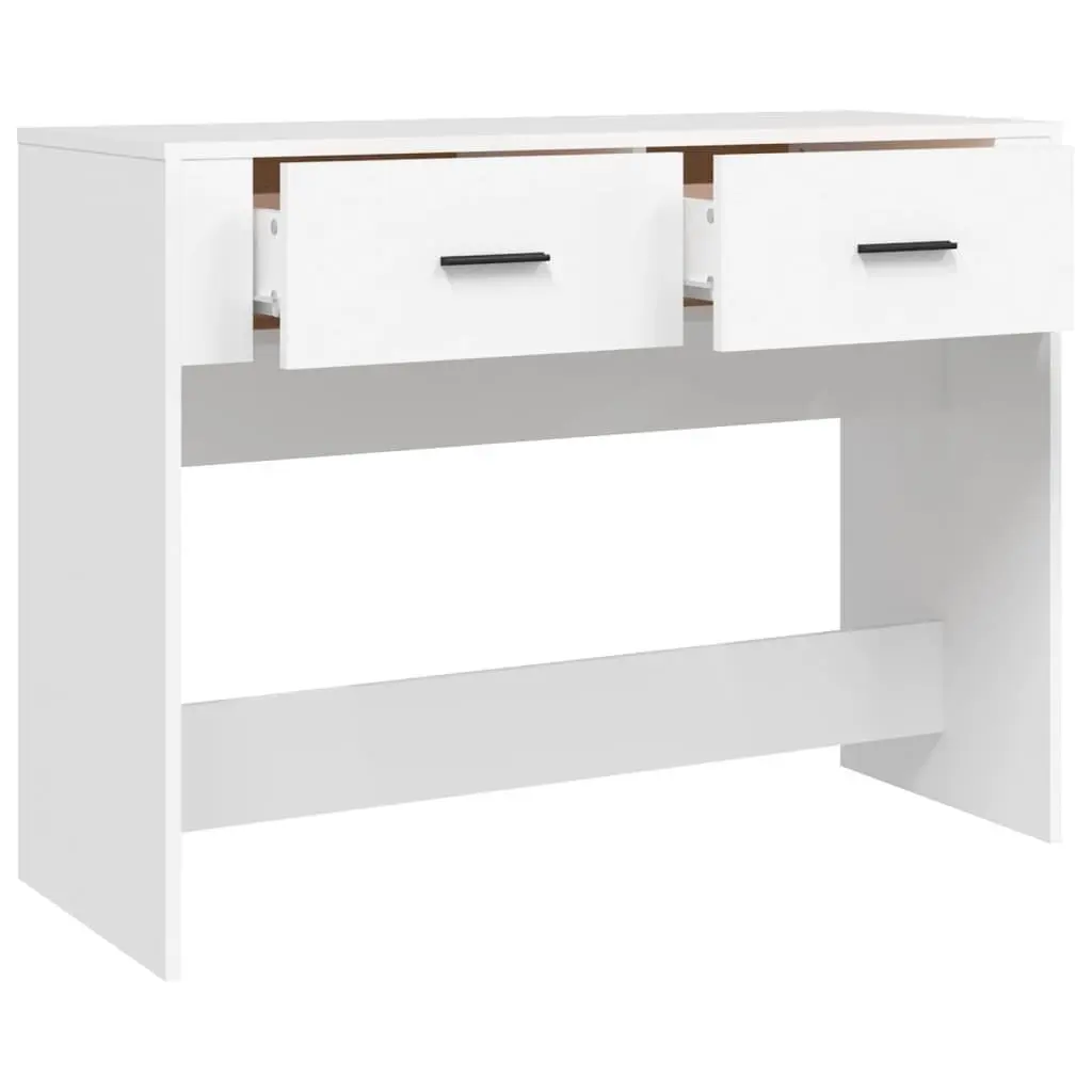 White Console Table for Entryway 100x39x75 cm