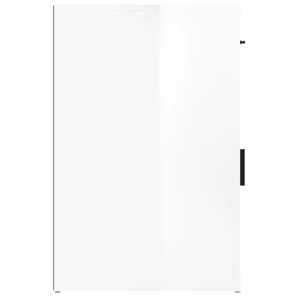 Desk Cabinet High Gloss White Office Storage Unit 1 Drawer 1 Door 40x49x75cm