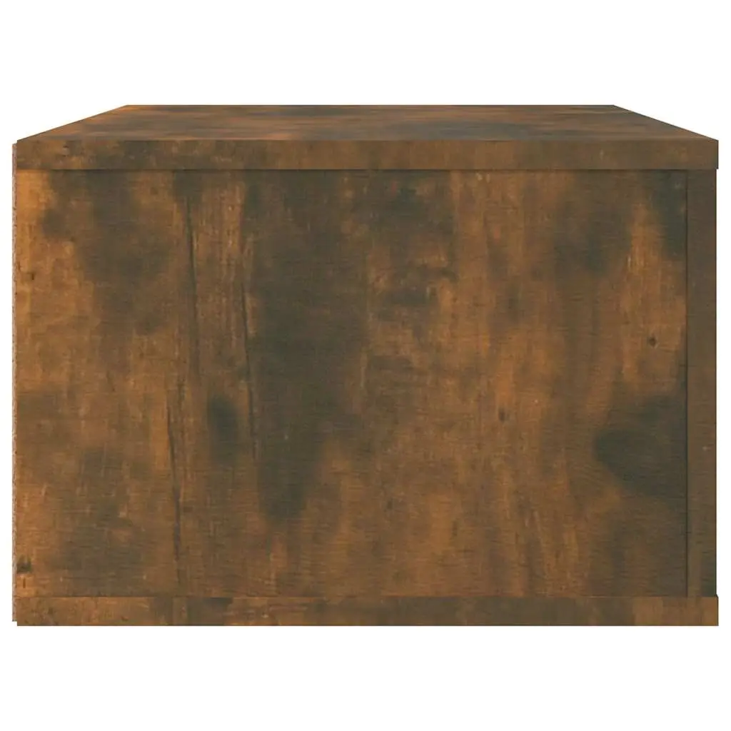 Hanging TV Cabinet Wall-Mounted Brown Engineered Wood 80 x 36 x 25 cm