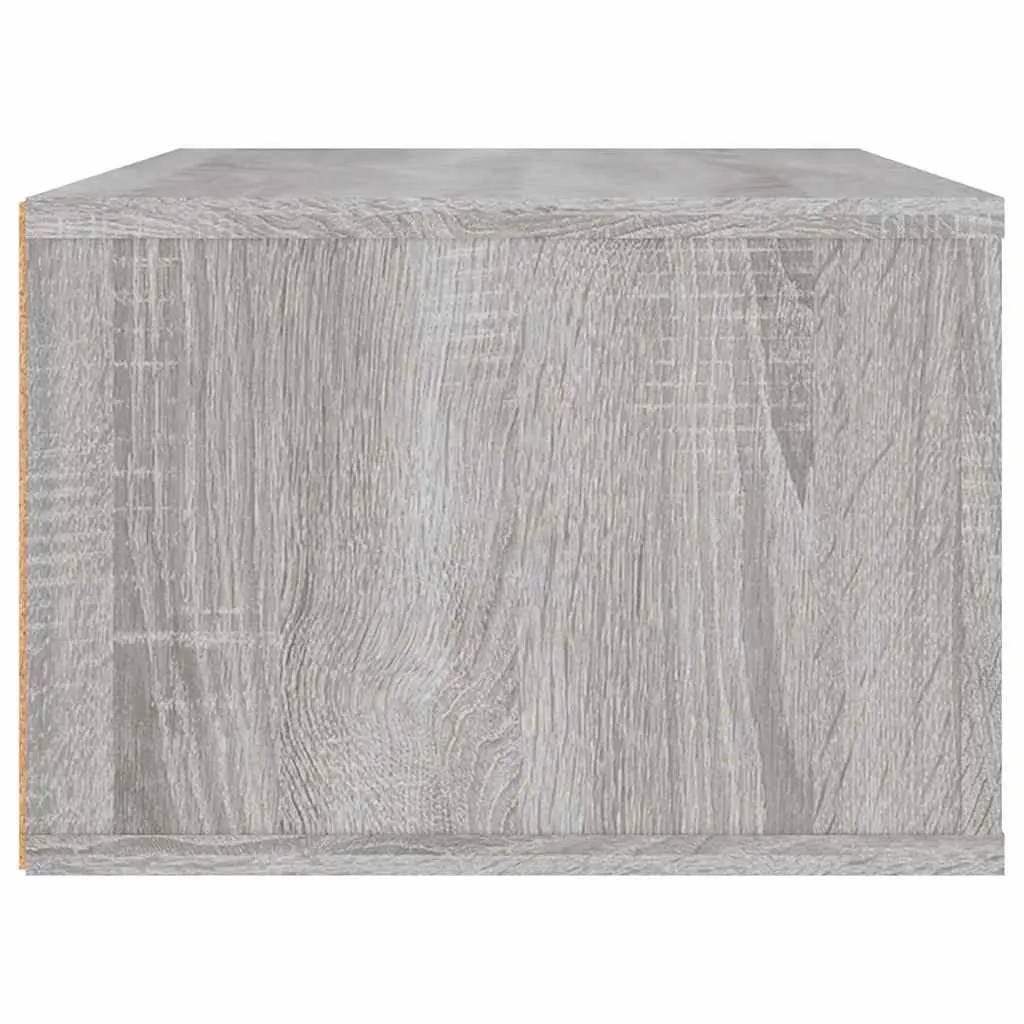 Hanging TV Cabinet Grey Sonoma Wall-Mounted Media Storage Unit Engineered Wood