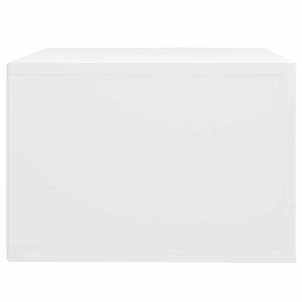 Wall-mounted Bedside Cabinet White Floating 50x36x25 cm Engineered Wood