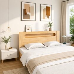 Elegant White Wall-Mounted Bedside Cabinets – 2 pcs