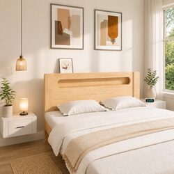 Floating White Bedside Cabinets for Elegant Storage