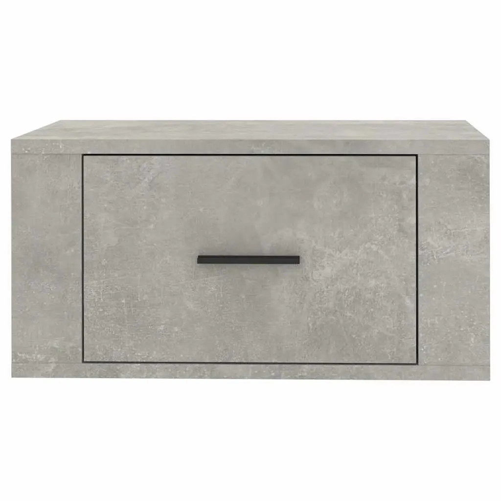 Wall-Mounted Bedside Cabinets Grey 50x36x25 cm Engineered Wood Pair