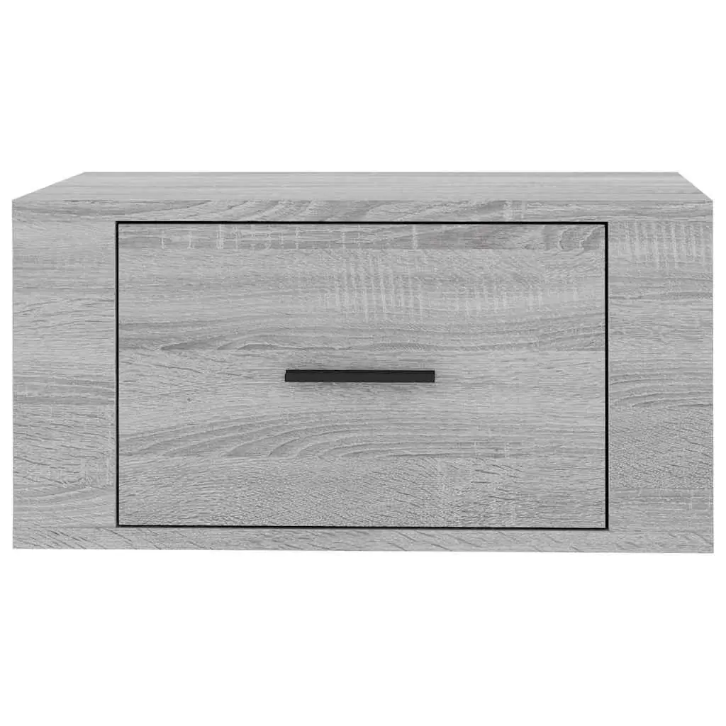 Wall-mounted Bedside Cabinets Grey Sonoma 50 x 36 x 25 cm Engineered Wood