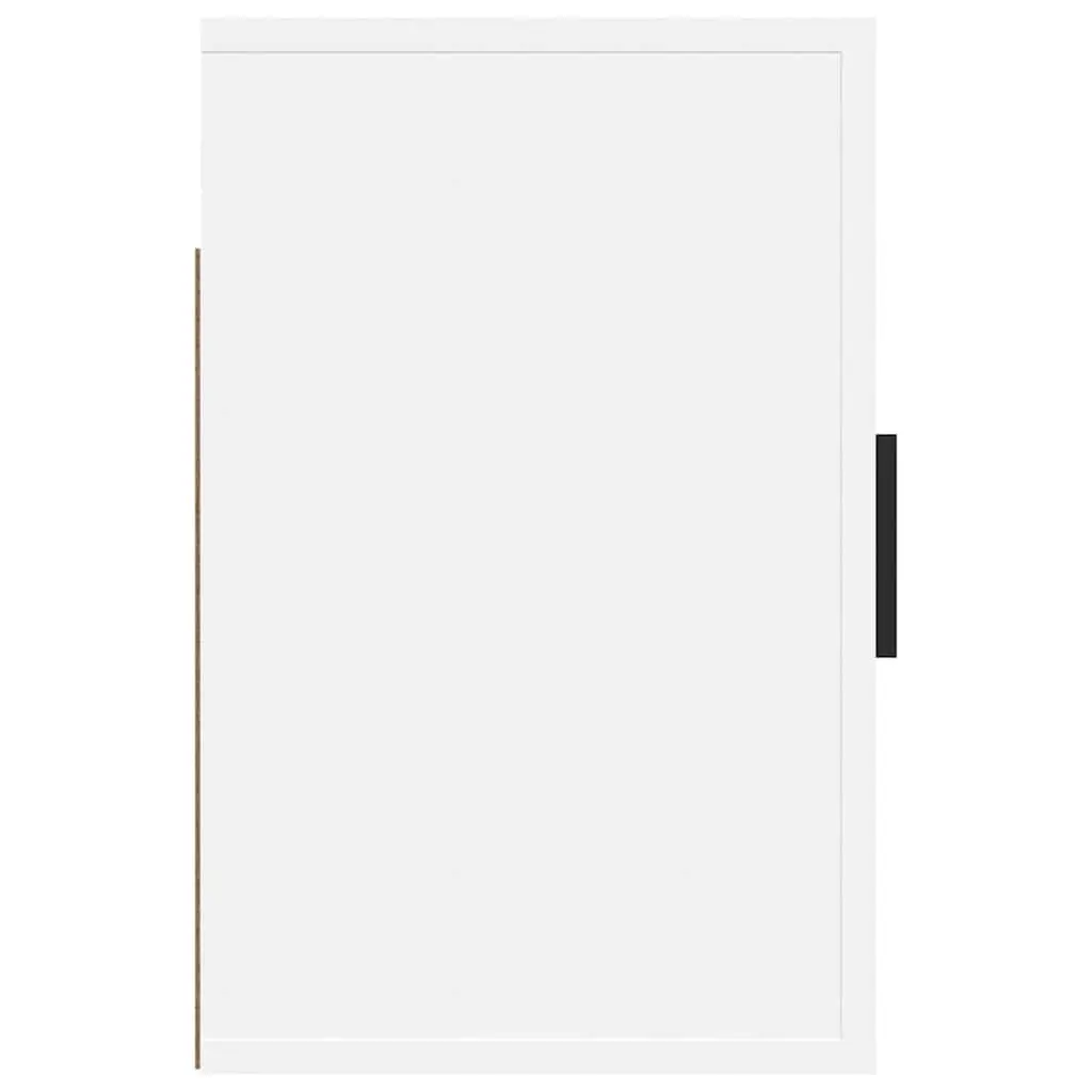Wall-mounted Bedside Cabinet White Floating Bedside Table Engineered Wood