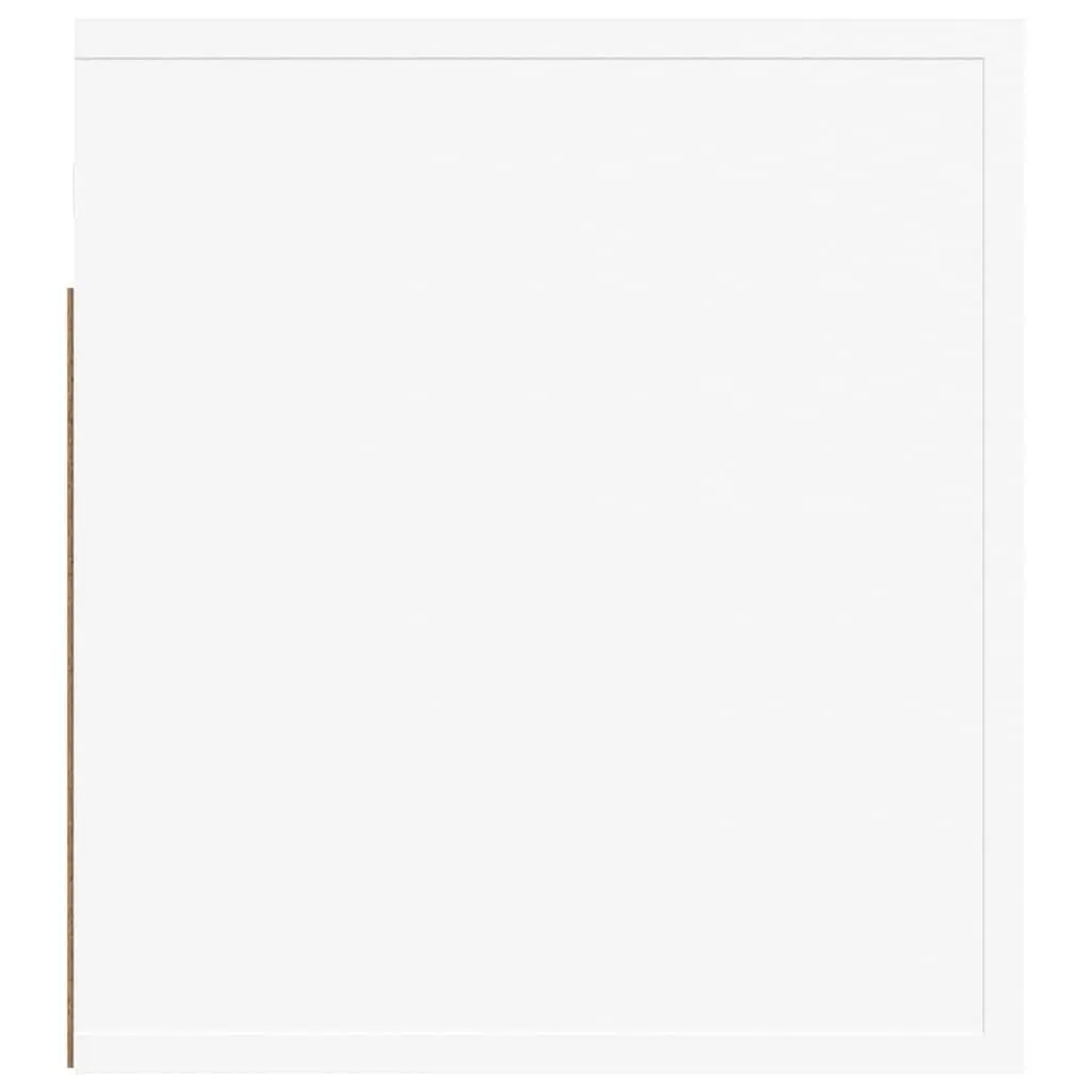 Wall-mounted Bedside Cabinet White Floating Bedside Table Engineered Wood 50 x 36 x 40 cm
