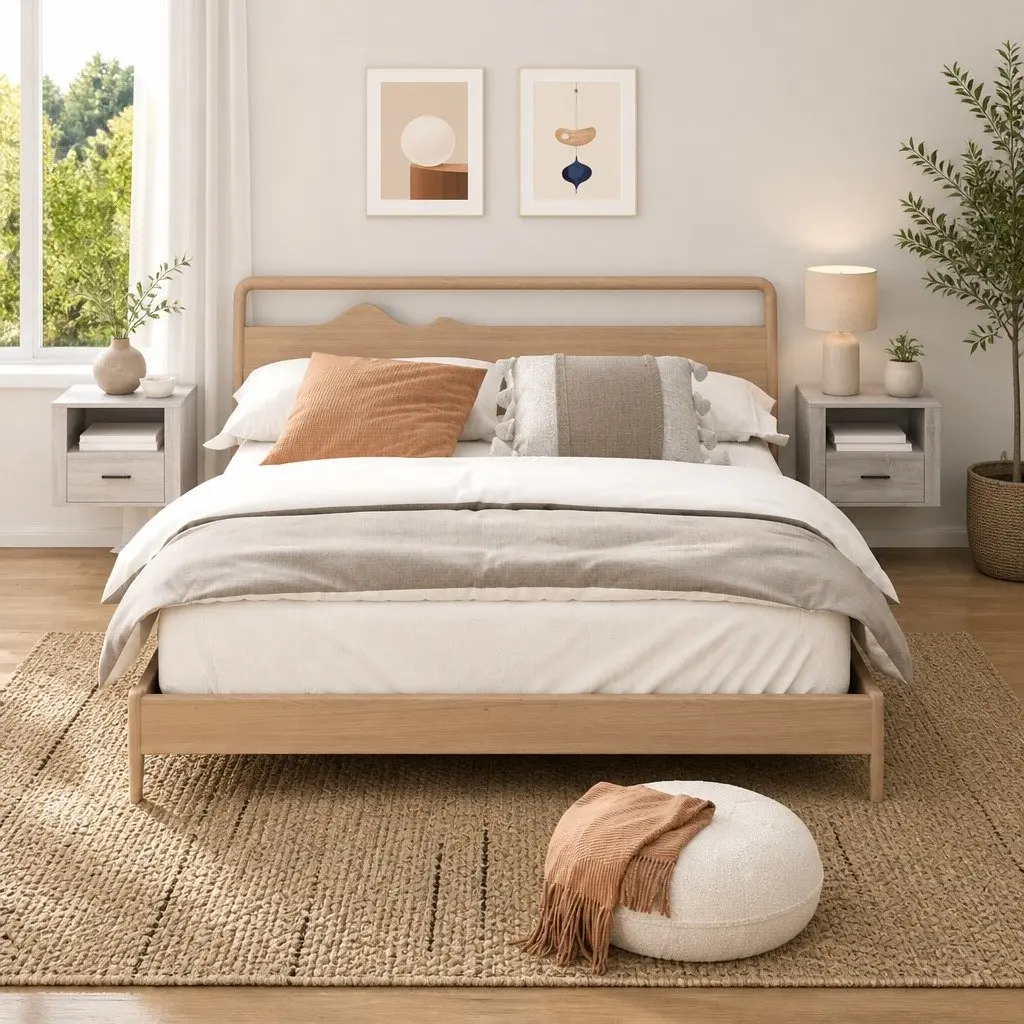 Wall-mounted Bedside Cabinets Grey Sonoma Floating Storage Organiser 50 x 36 x 40 cm Engineered Wood 2 Piece
