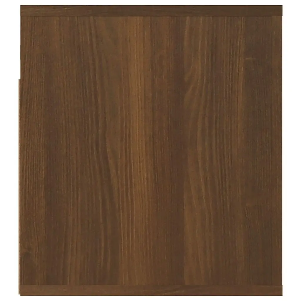 Brown Floating Bedside Cabinets 2 pcs for Bedroom