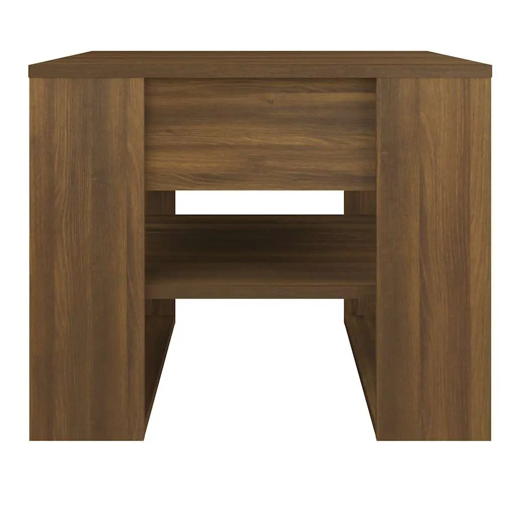 Coffee Table Engineered Wood Brown Storage Shelf 55x55x45cm Living Room Furniture