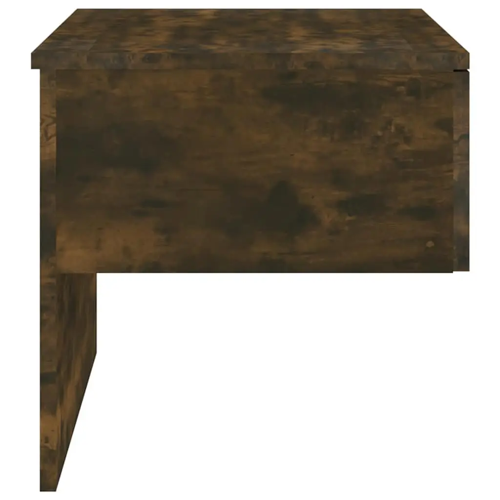 Wall-mounted Bedside Cabinets Floating Storage Shelves Brown Engineered Wood