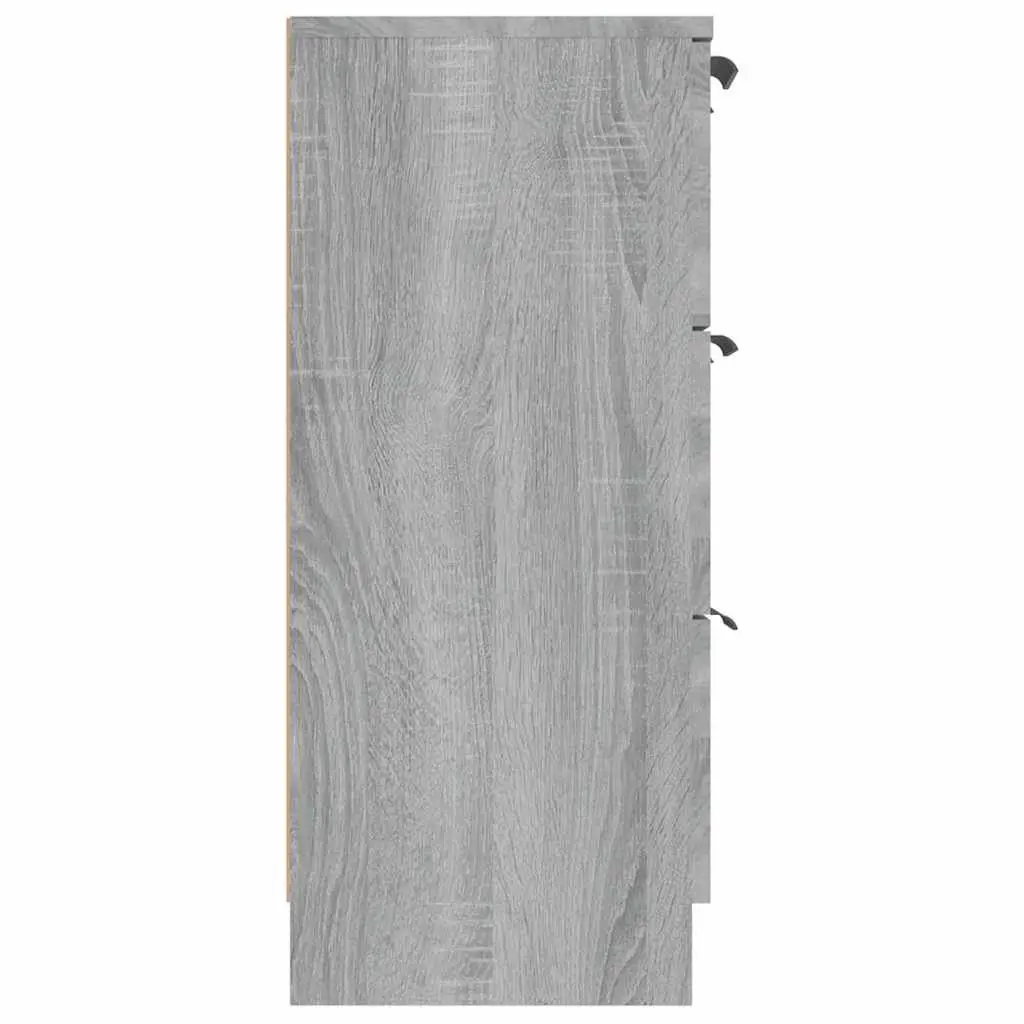 Grey Sonoma Sideboard Storage Cabinet with 3 Drawers