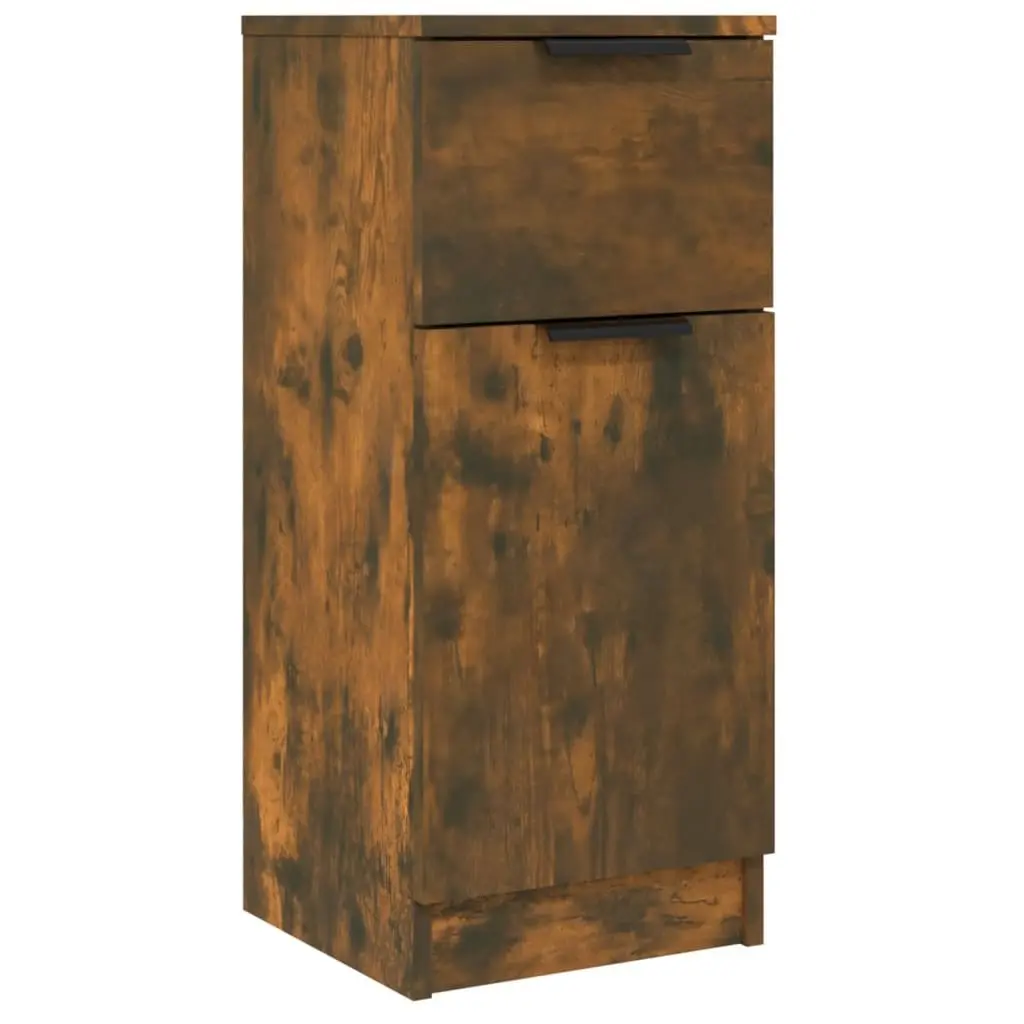 Brown Engineered Wood Sideboard Cabinet Set of 2