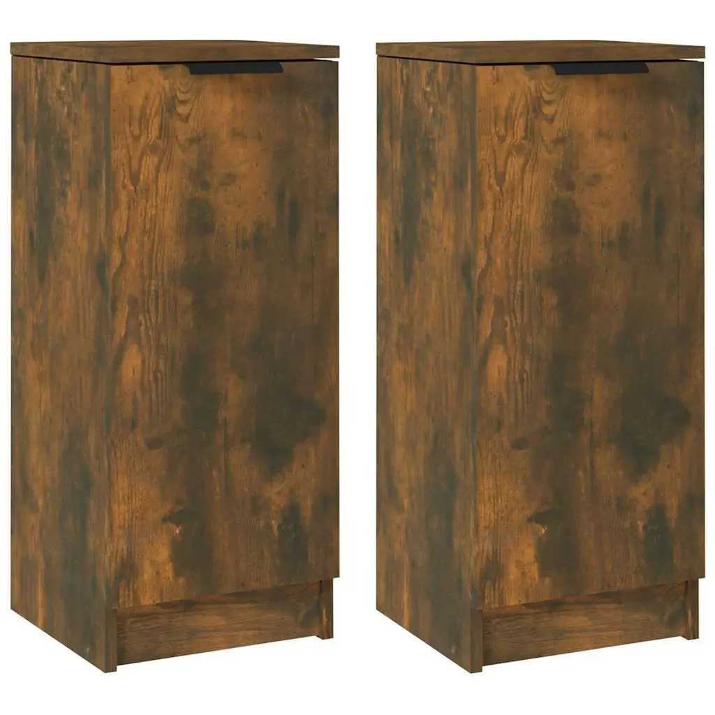 Sideboards Brown 30x30x70 cm Engineered Wood Storage Cabinet 2 pcs