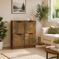 Elegant Brown Sideboard Cabinet for Storage