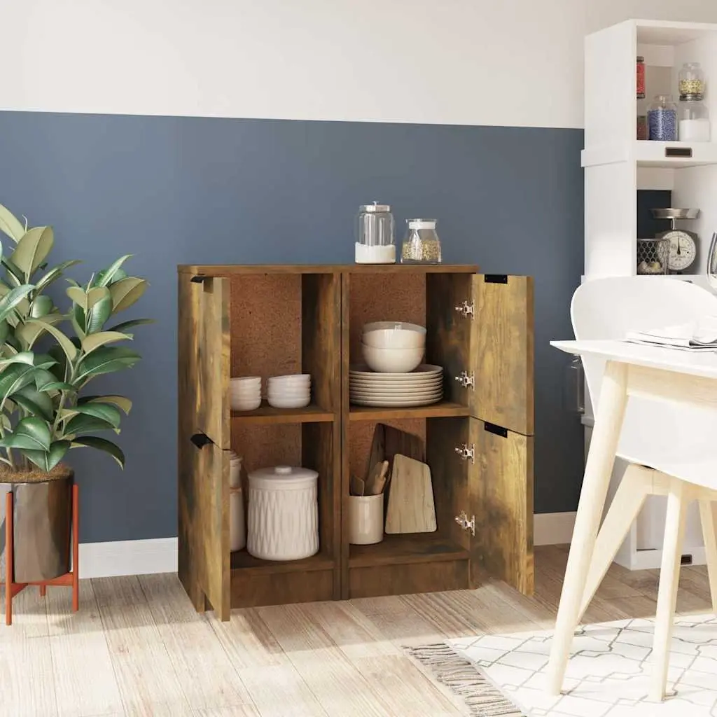 Sideboard Cabinet Brown 30x30x70 cm Engineered Wood Storage Buffet