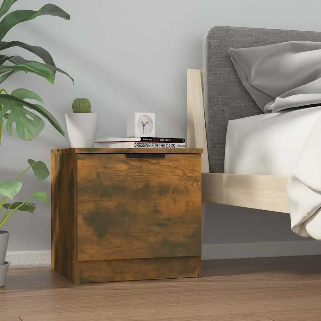 Bedside Cabinets Brown 40x39x40 cm Engineered Wood 2 Piece