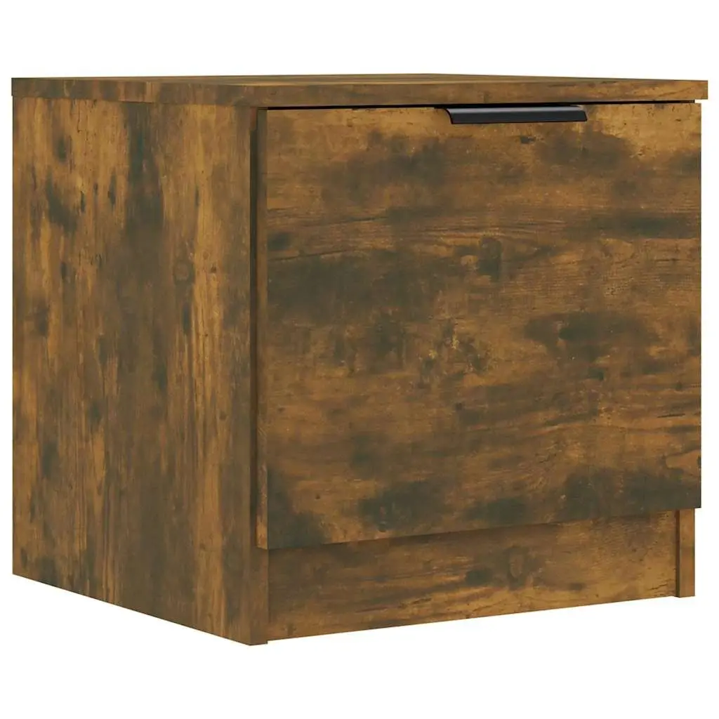 Bedside Cabinets Brown 40x39x40 cm Engineered Wood 2 Piece